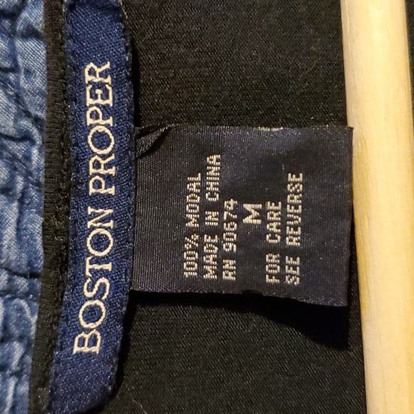 Boston Proper Wrap Drape top Medium - Picture 3 of 4